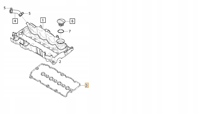 31461861 - Прокладка крышки клапана 2.0 D4 VOLVO XC40 XC60