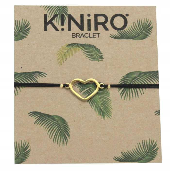 

Bransoletka Czarna Serce Kontur Stal Chirurgiczna