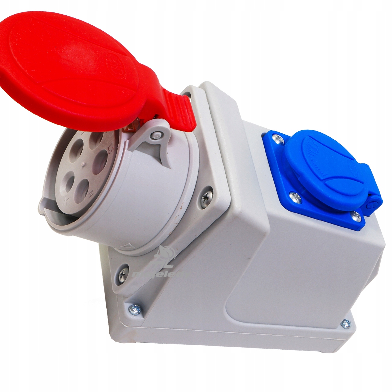 Pevná silová zásuvka 16A 5P, sada 1x230, stavební