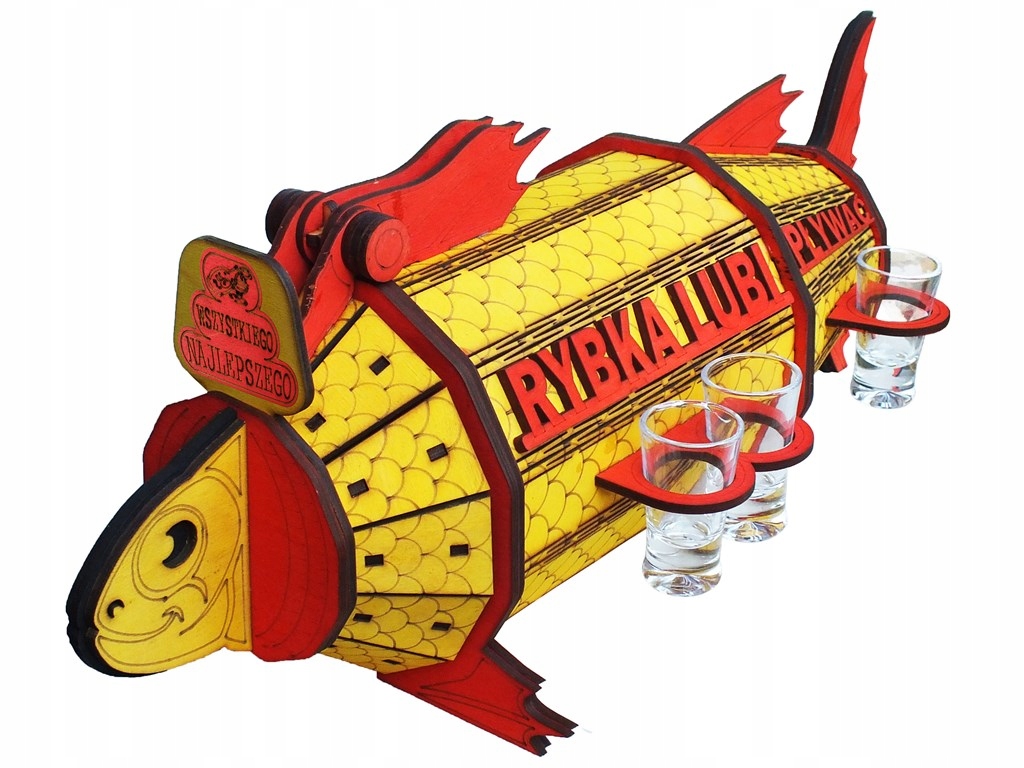 

Ryba Na Flaszke urodziny prezent Wędkarza 40 50 60