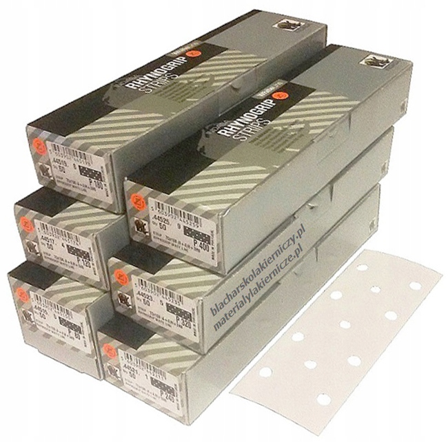 Indasa 445150 P80 Papier Ścierny 11H 70 x 198mm Rzep White Line 1szt Hebel