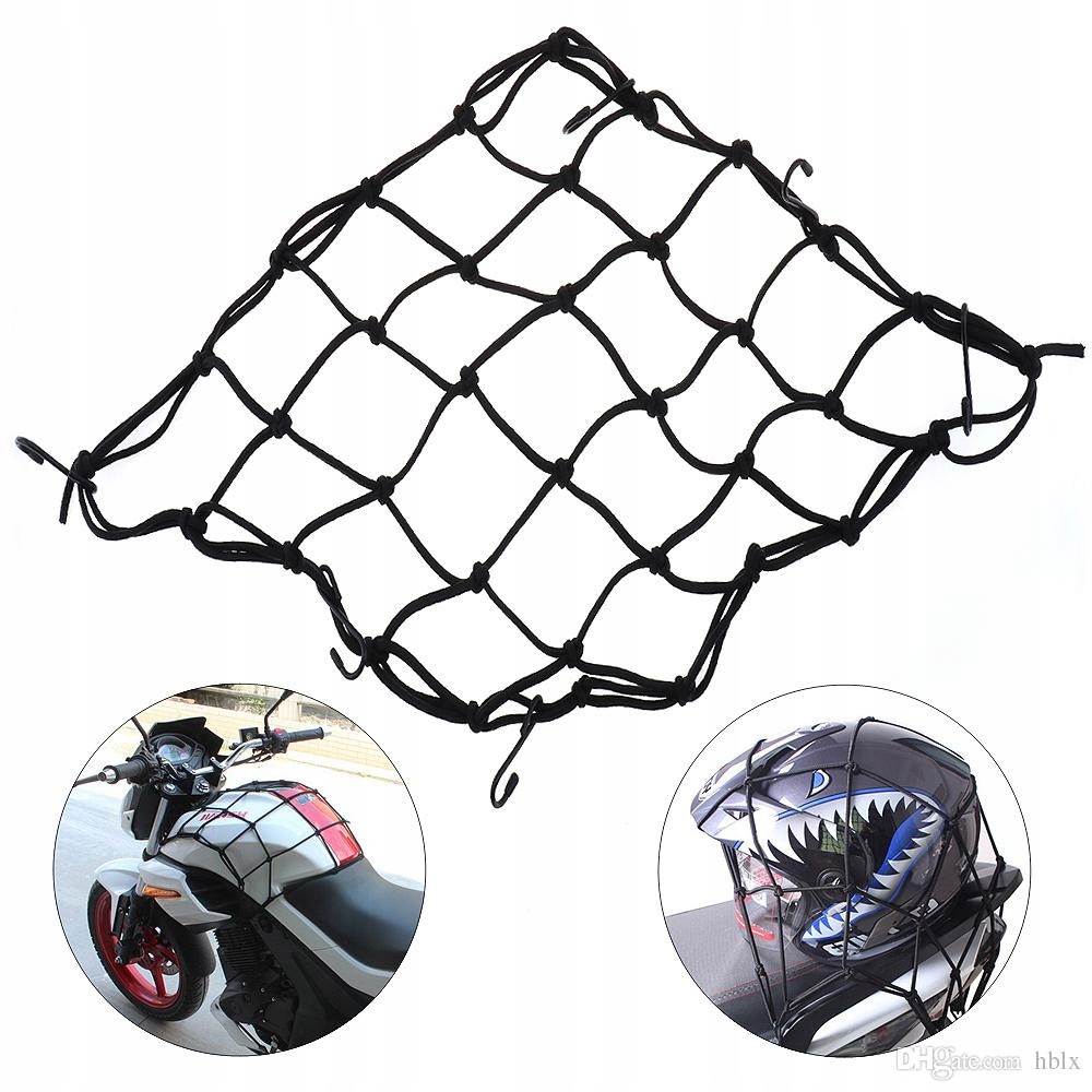 

Siatka Bagażowa Na Motor Kask Motocykl 6 Haków 60c