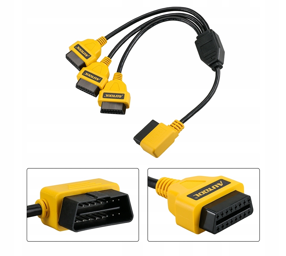 Trójnik Przedłużka Czwórnik OBD2 Rozdzielacz 50cm