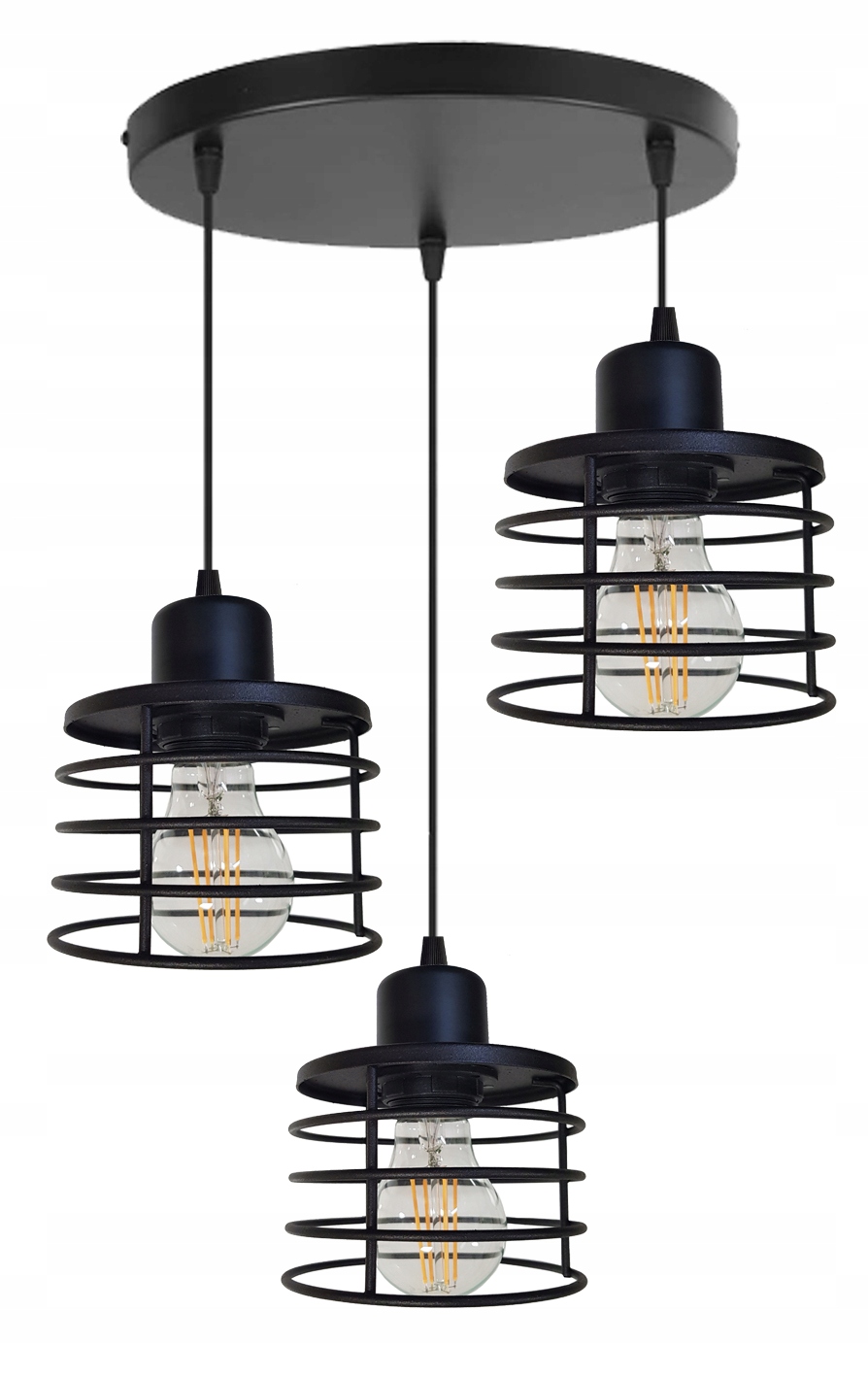 

Lampa Sufitowa Plafon Żyrandol Loft Zwis Led Retro