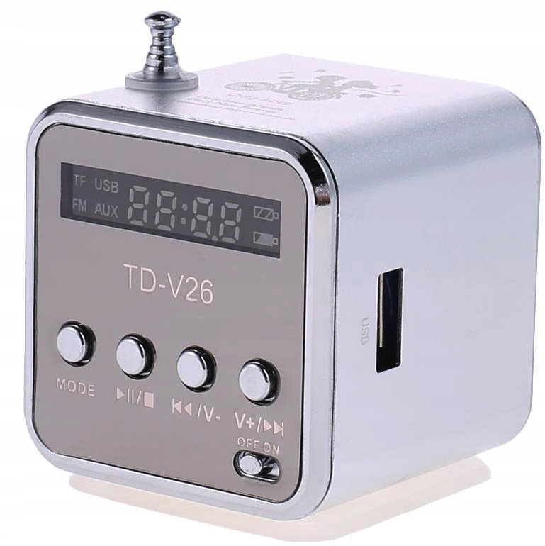 Przenośne radio FM akumulatorowe kuchenne LED z głośnikiem + bluetooth Stan opakowania oryginalne