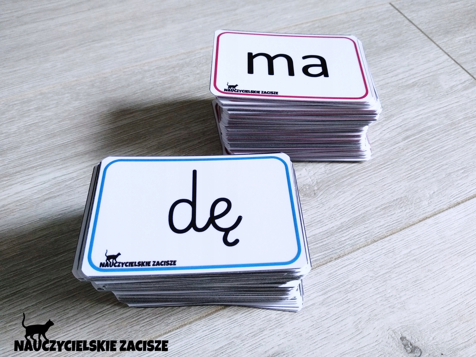 SYLABY OTWARTE | PISANE | 153 karty | 6 x 9 cm Język publikacji polski