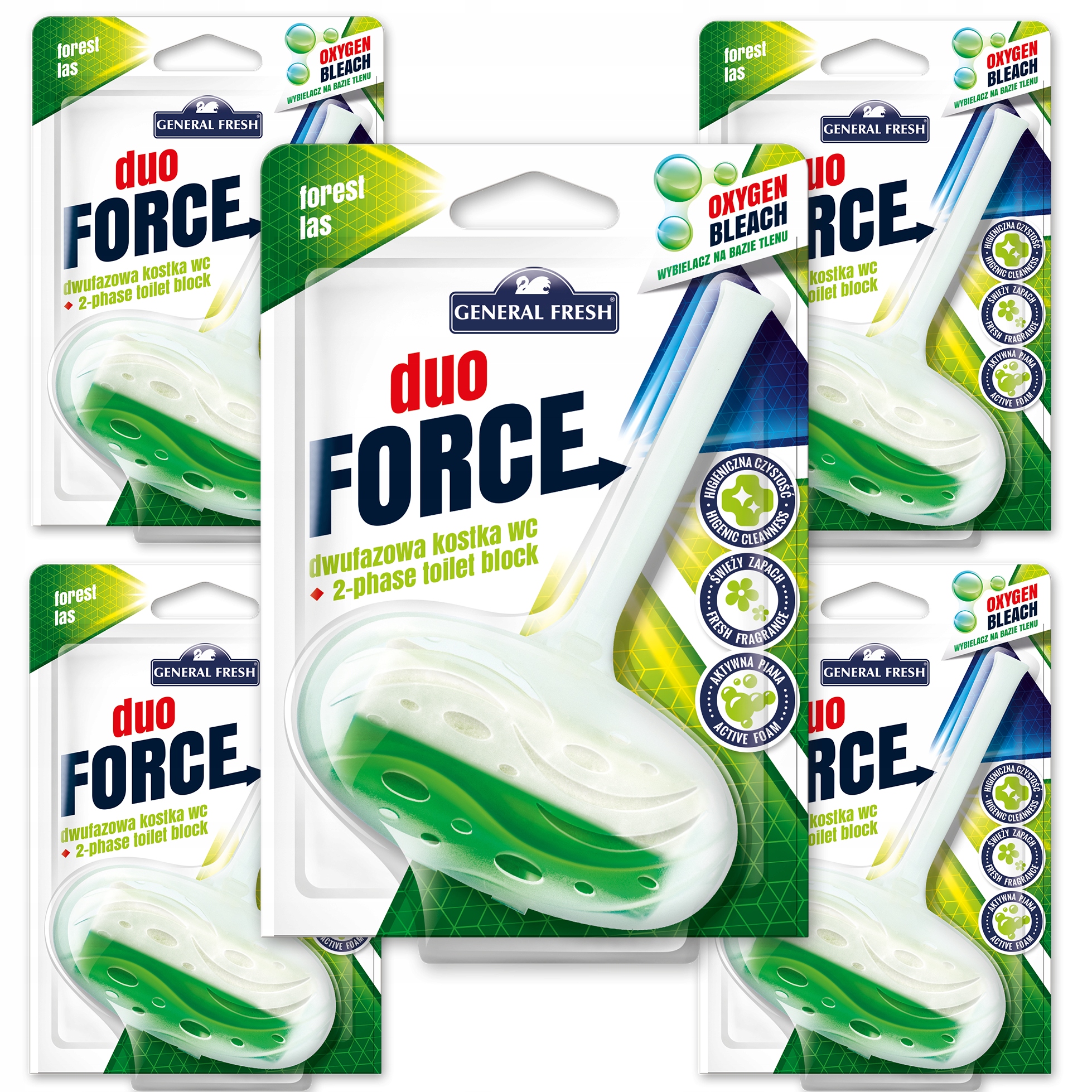 

General Fresh kostka Wc Duo-Force - las x5