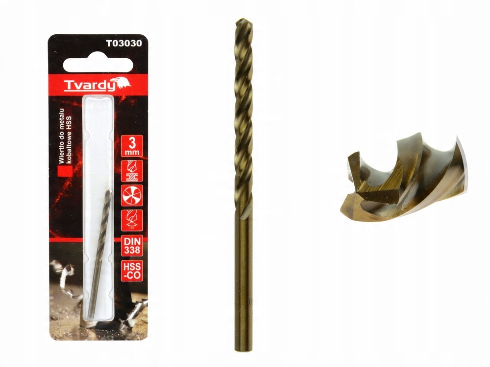 

Wiertło Kobaltowe Do Metalu 3 mm Inox Nierdzewki