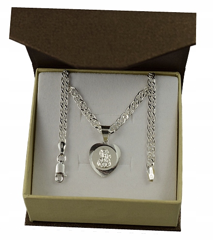 

Łańcuszek Srebrny Nonna + Medalik + Grawer