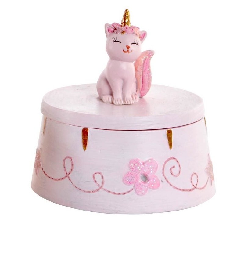 Pudełko szkatułka różowa