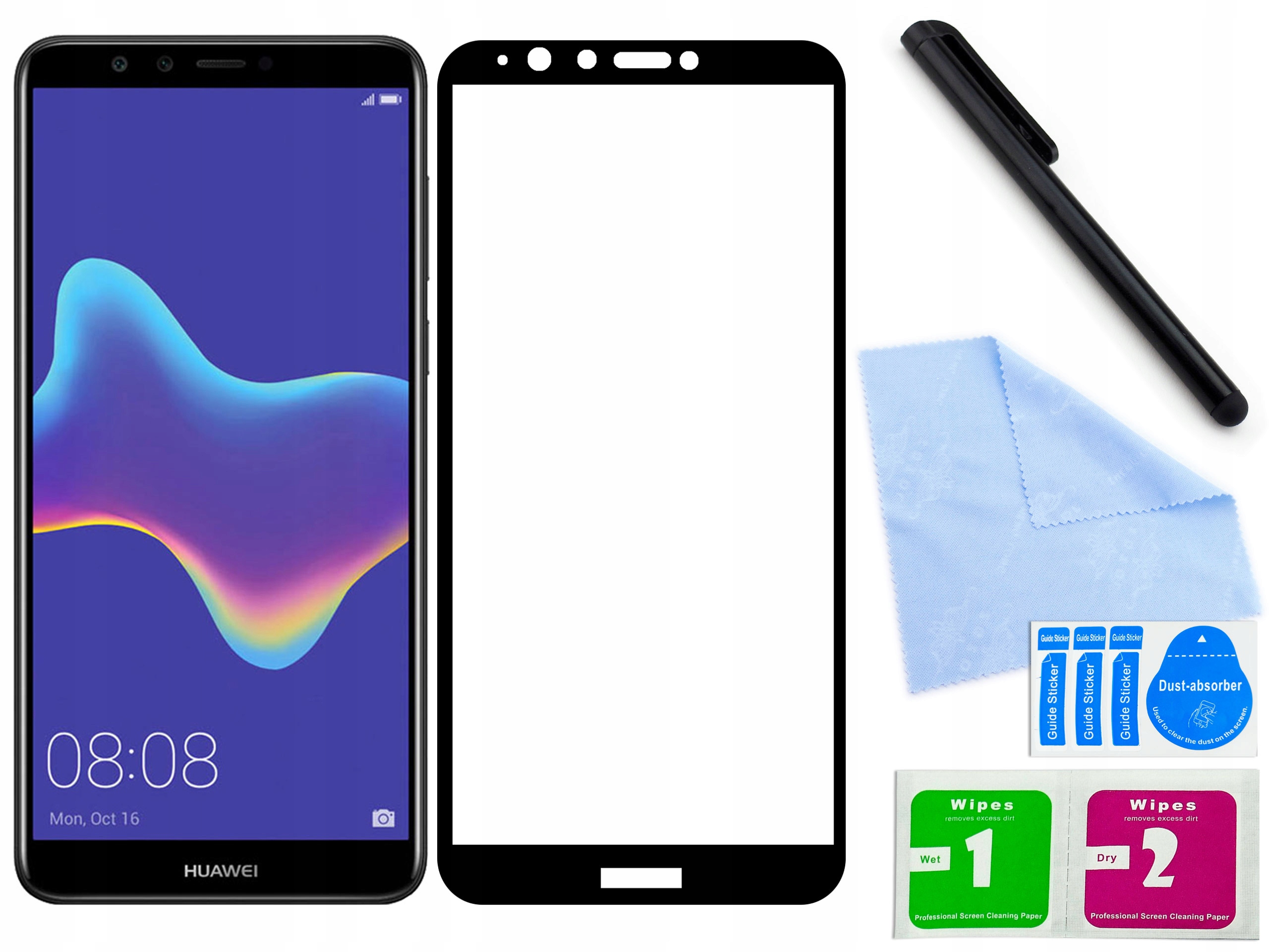 

Szkło hartowane do Huawei Enjoy 8 Plus Czarne