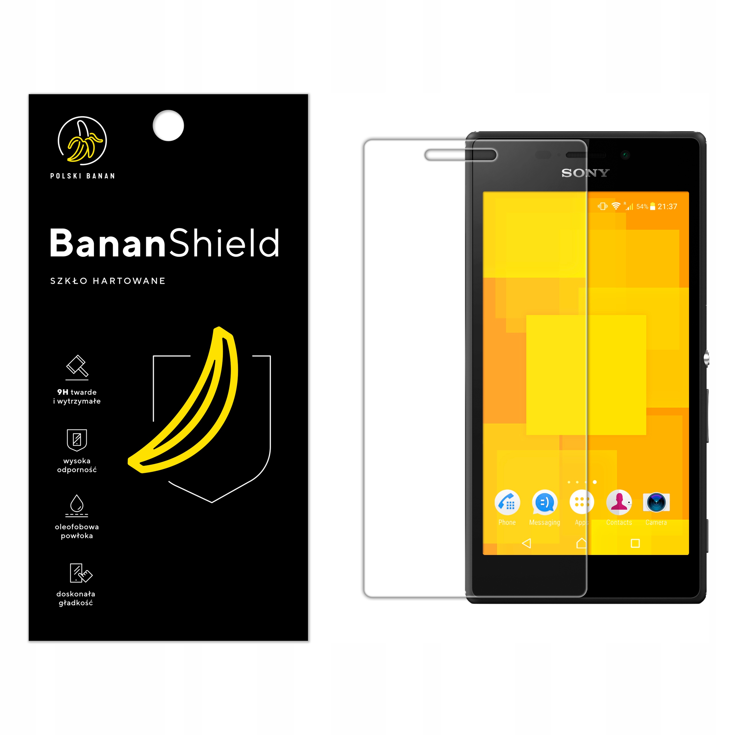 

Szkło Hartowane Polski Banan 9H do Sony Xperia M2
