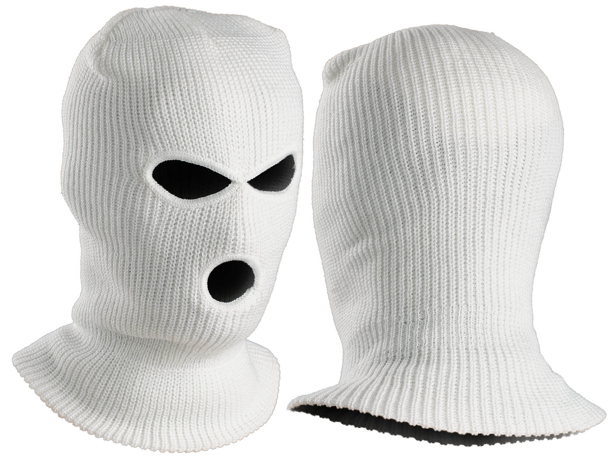 

Kominiarka Balaclava - 3 Otwory / Akryl / Biała