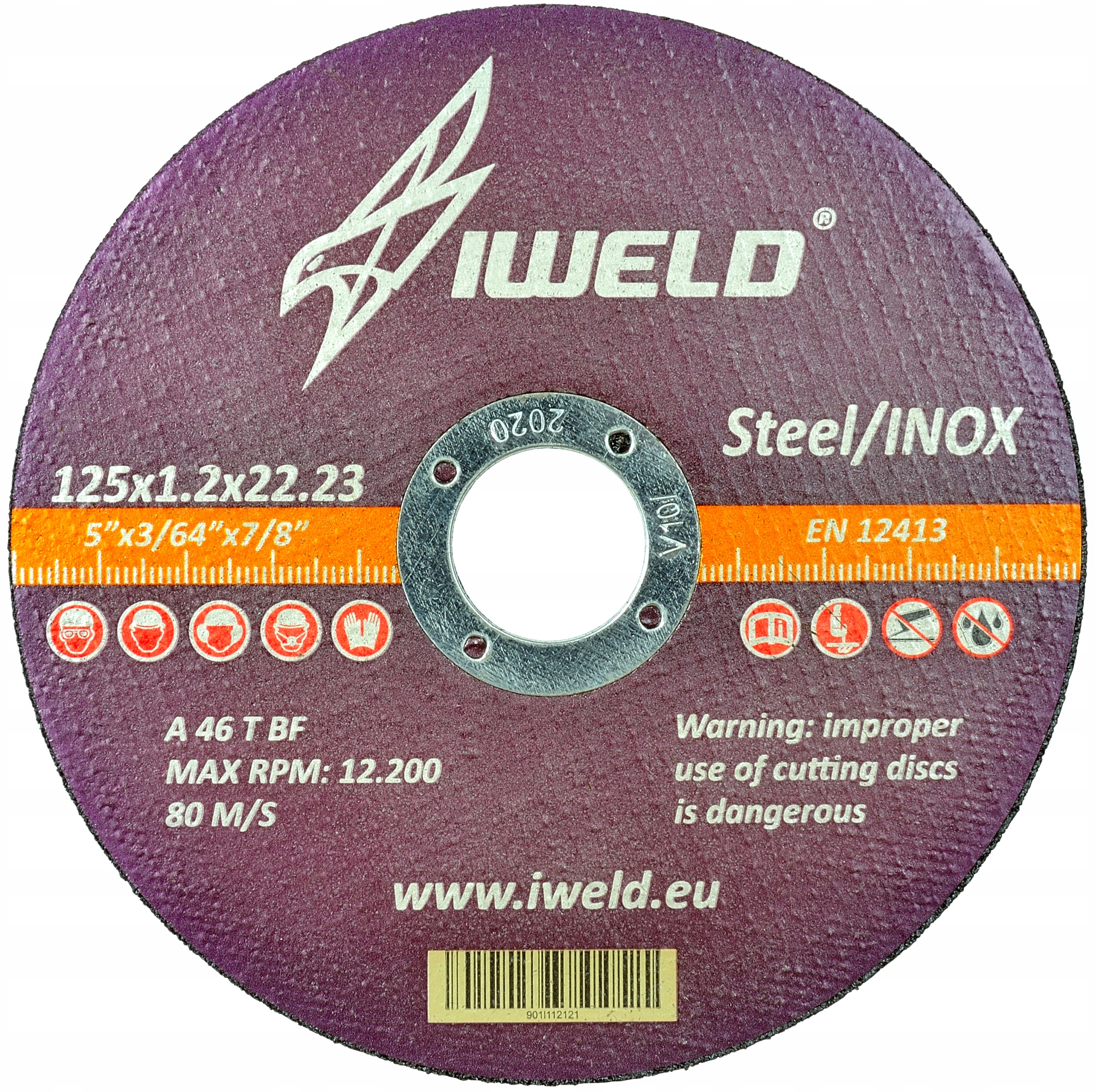 

Tarcza do cięcia metalu Iweld 125x1,2x22,2 Inox