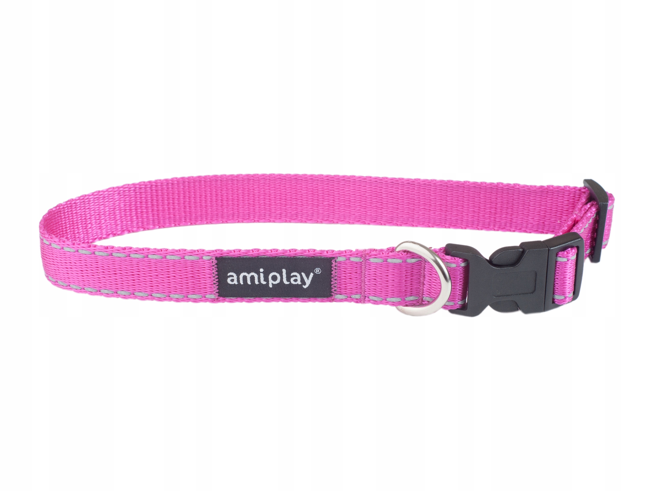 

amiplay Obroża odblaskowa Reflective XL Różowa