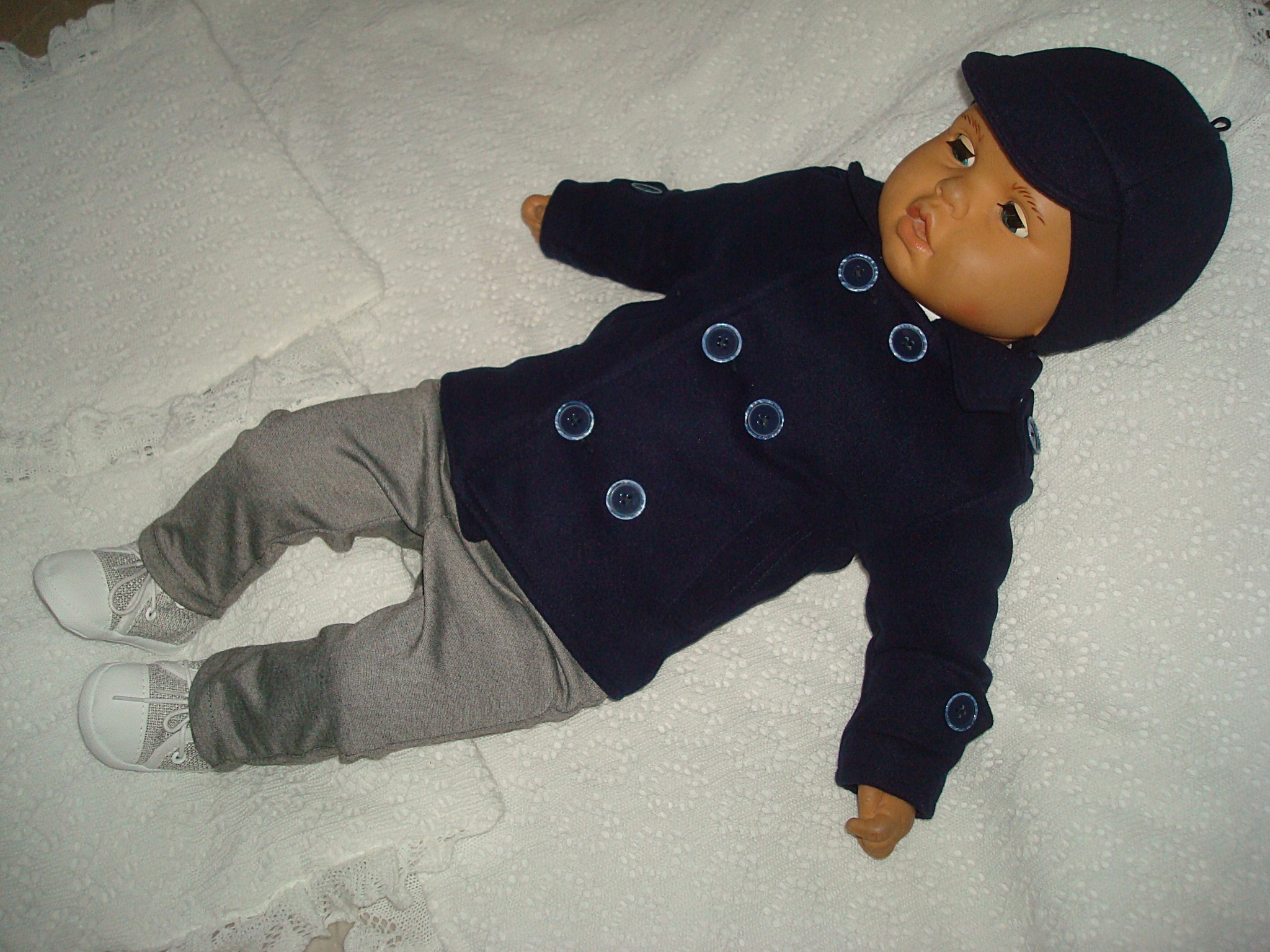 OCIEPLANY PŁASZCZ FLAUSZ KOMPLET CHRZTU BAWEŁNA 74 Marka bez marki