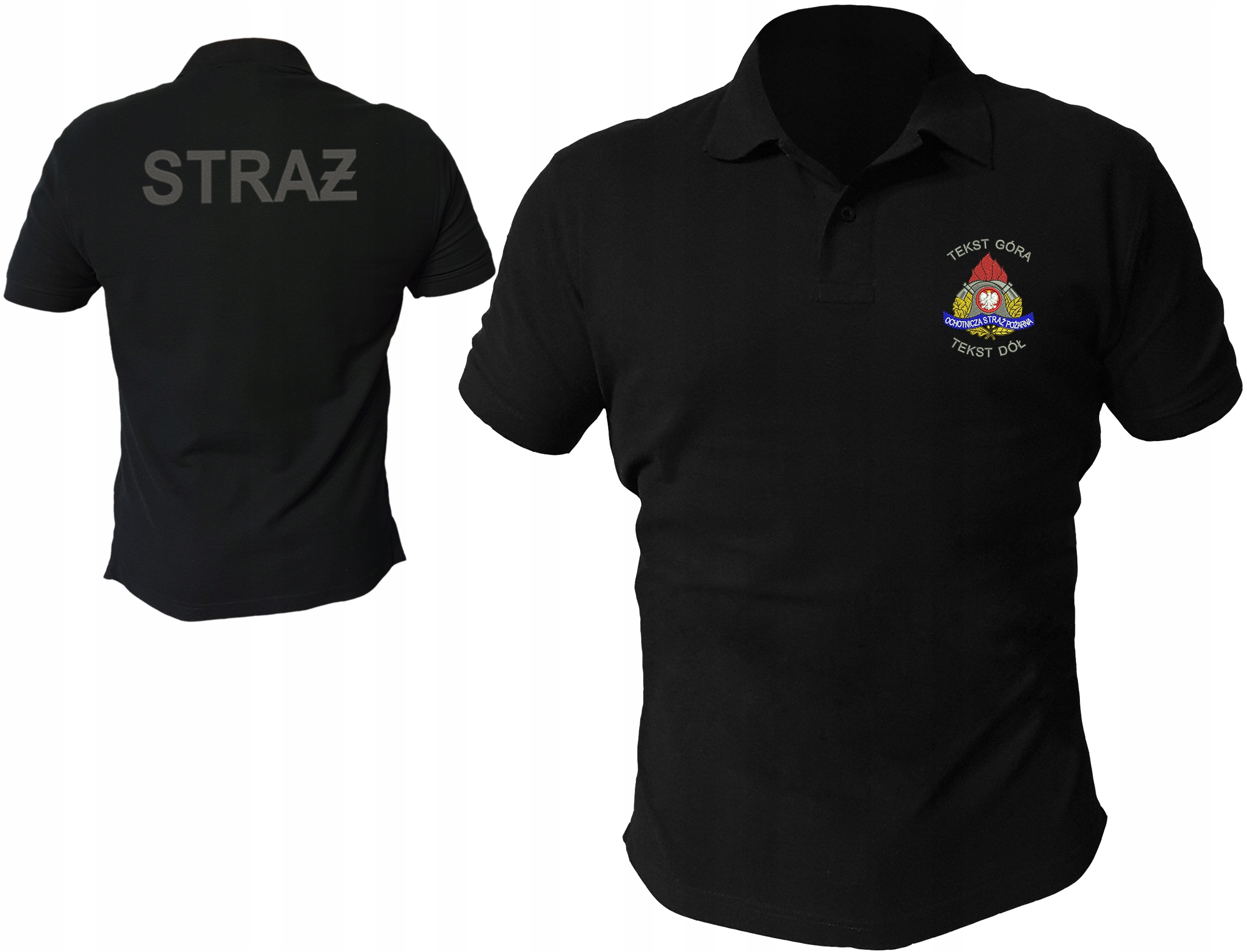 

Polo Straż Osp/psp, Nazwa Własnej Jednostki Haft