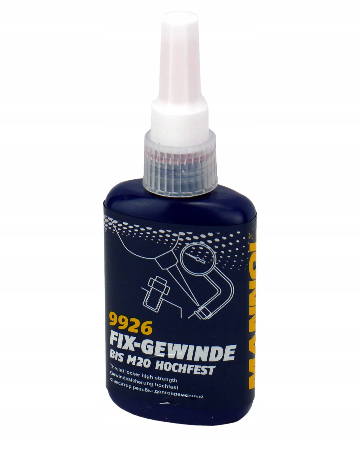 MANNOL 9926 KLEJ DO GWINTÓW CZERWONY MOCNY 50ML