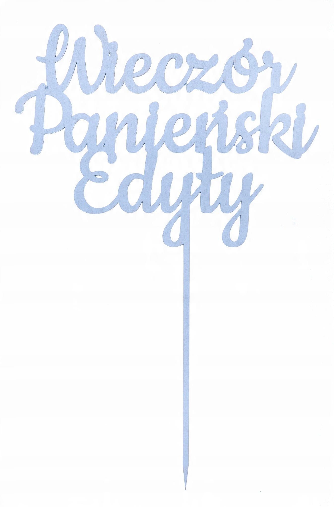 

Topper na Tort Wieczór Panieński napis + Imię eko