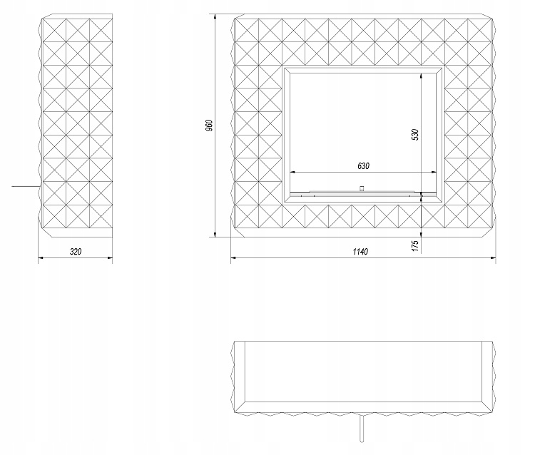 ~ BIOKOMINEK portal EGZUL PORTALOWY aroma + GRATIS Wysokość 96 cm