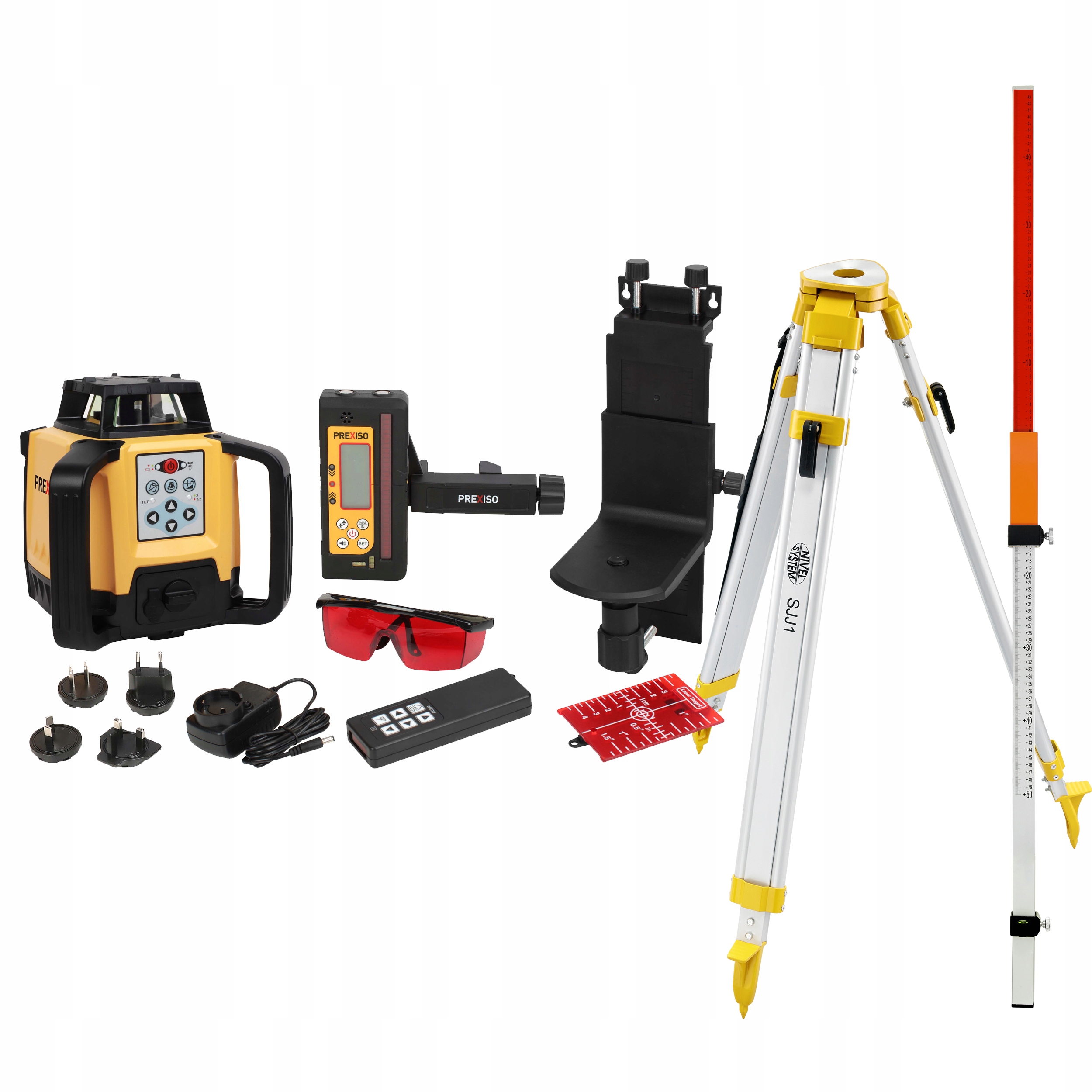 Niwelator laserowy Prexiso PR500 zestaw detektor