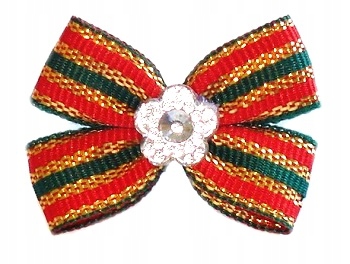 

Mini Kokardki Z Oczkiem Na Gumkach *** Czerwone