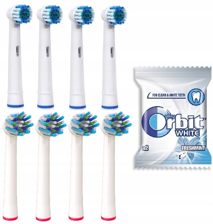 

8x Końcówki do Szczoteczki Zestaw Oral B + Gratis