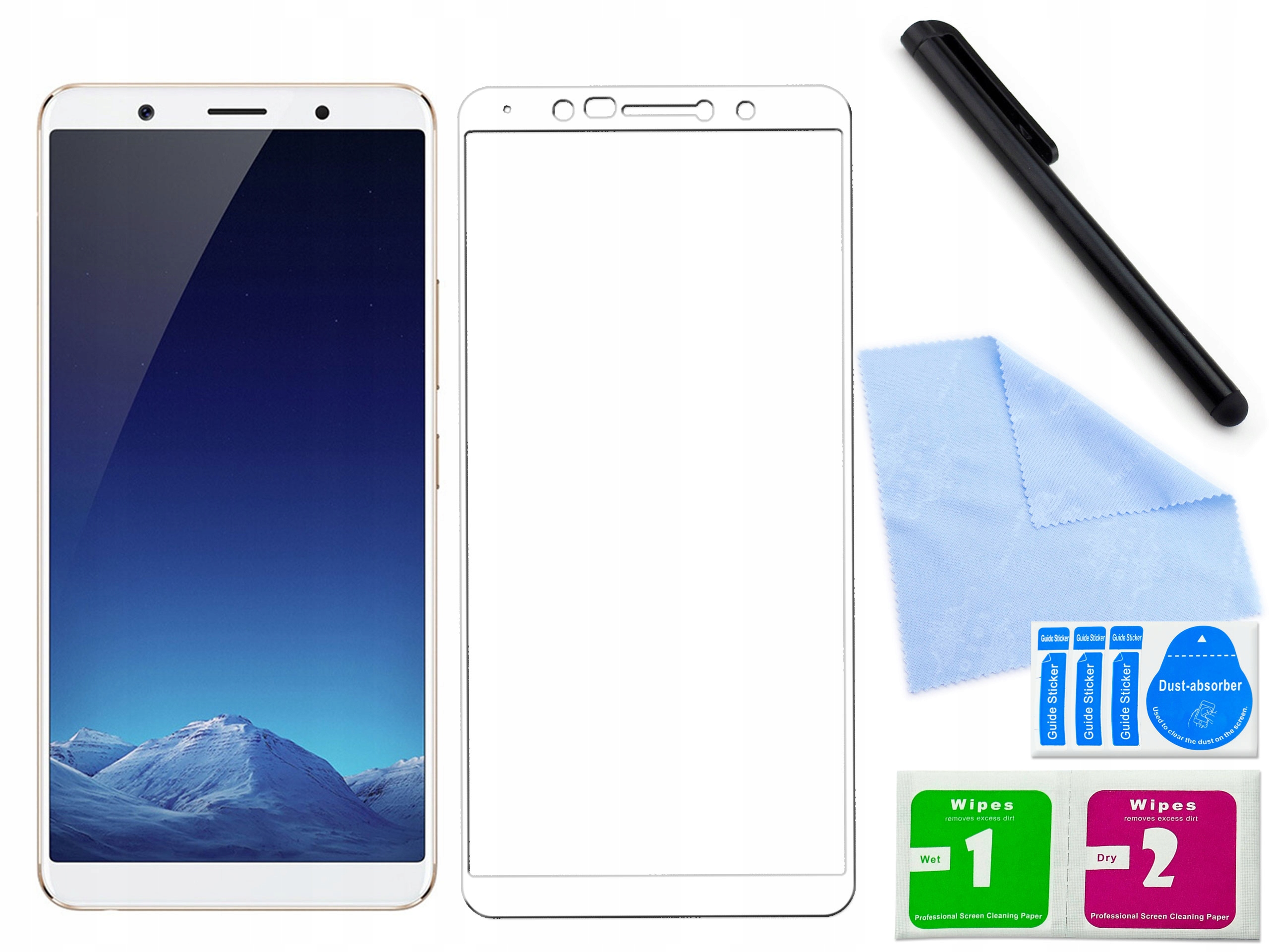 

Szkło ochronne 3D do Vivo X20 Biały