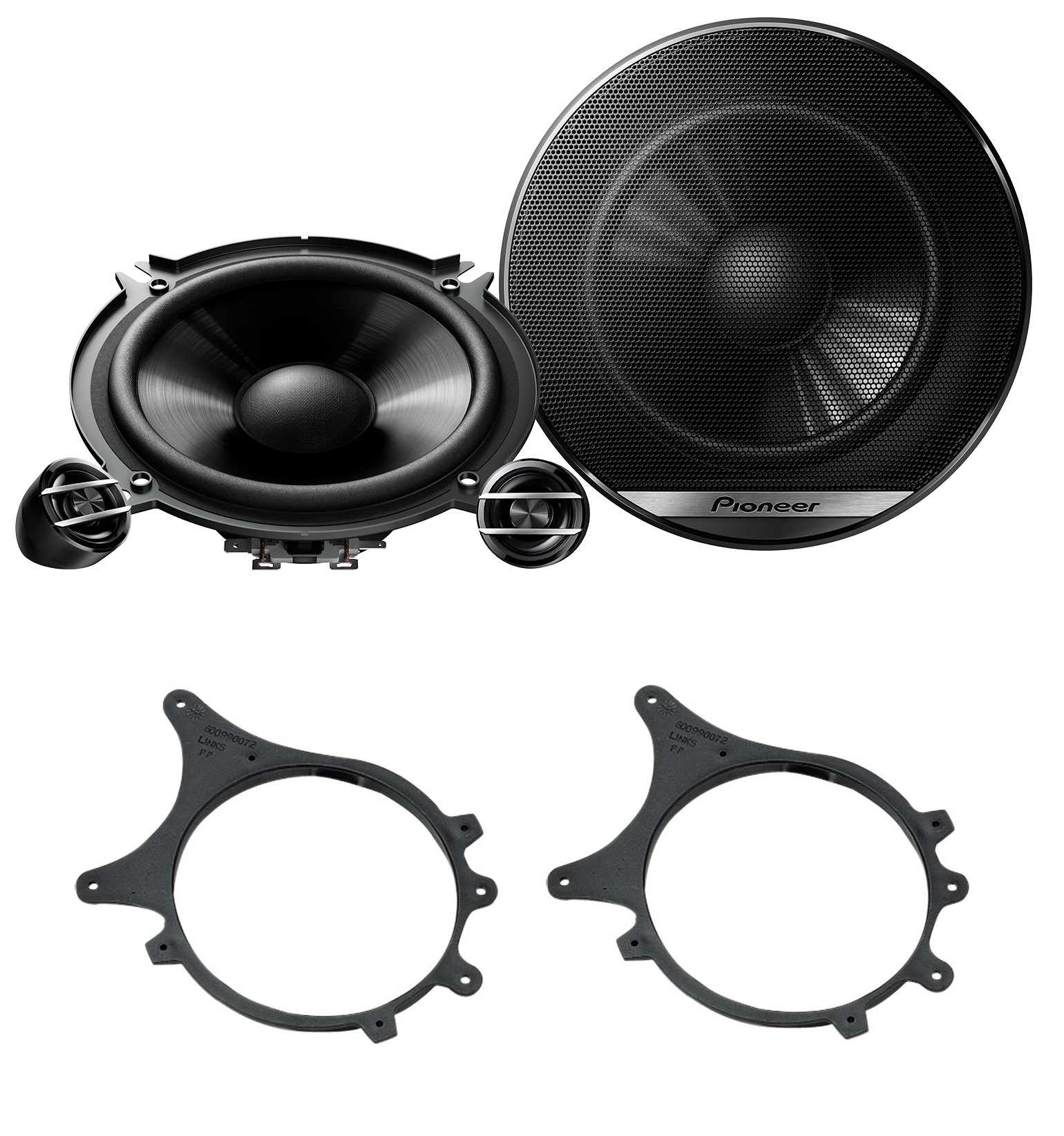 Pioneer TS-G130C Reproduktory vzdálenost 13 cm pro montáž Bmw 3 E36 Compact Zadní