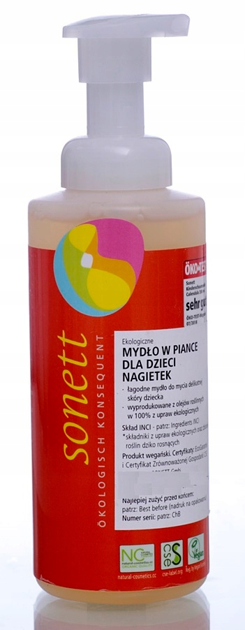 

Mydło w piance dla dzieci Eko Sonett 200ml