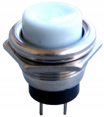 

Przełącznik Reset metal przycisk Biały 2pin (0584)