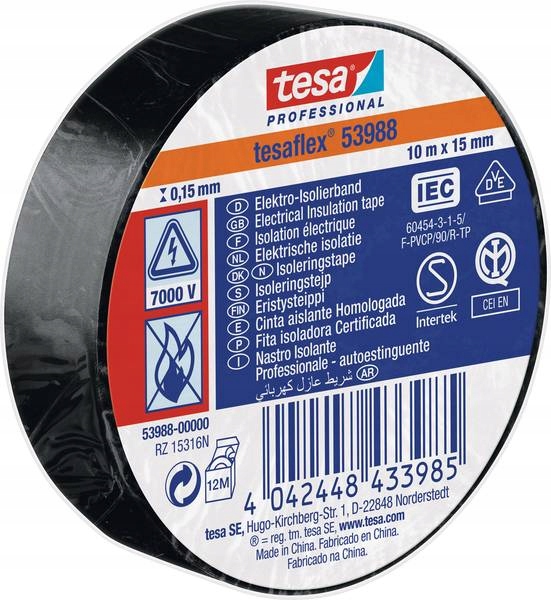 TASMA TESAFLEX 53947 IZOLACYJNA TESA PCV 15mm 10mb