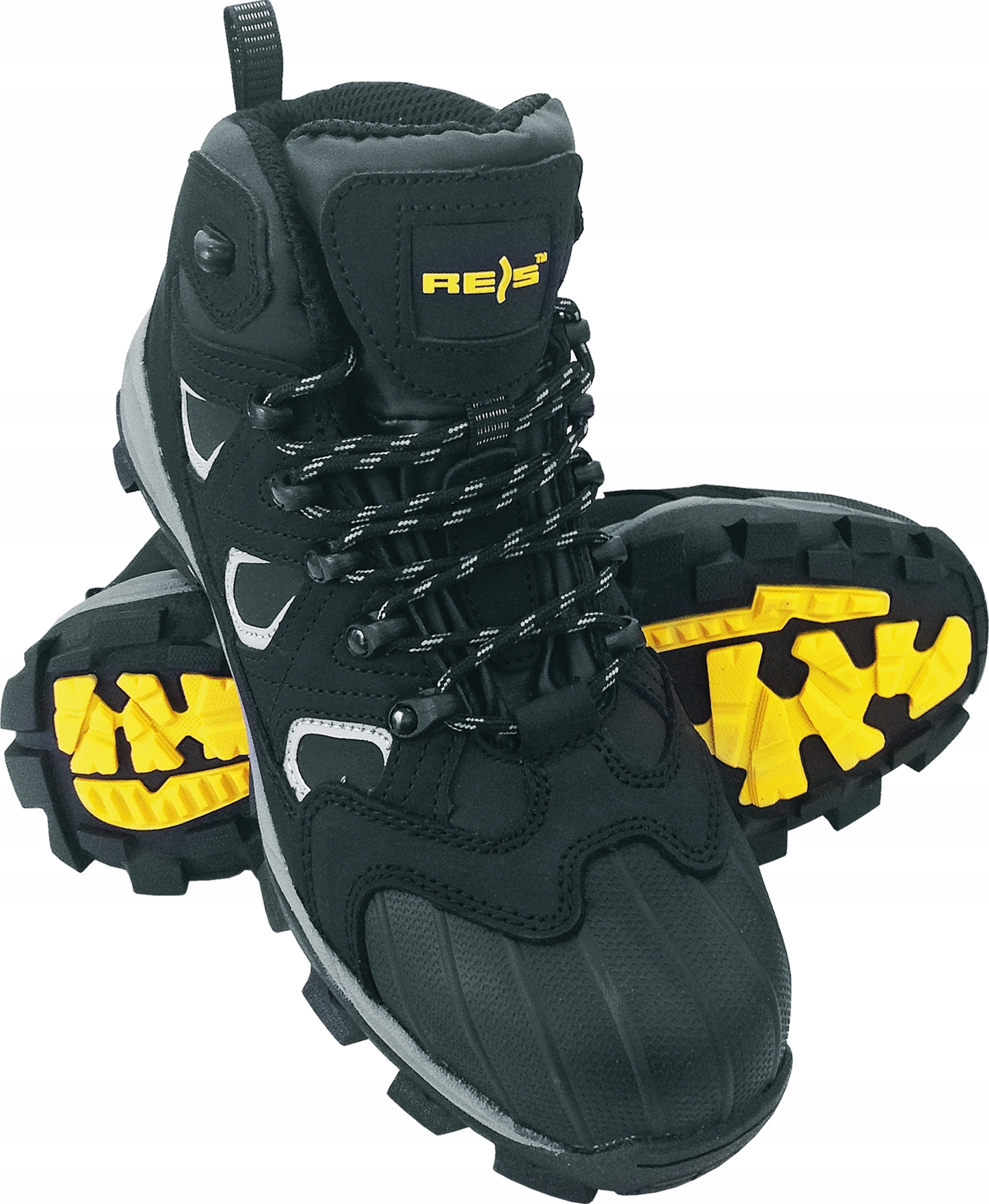 

Buty ze skóry nubuk robocze podnosek odblaski r 45