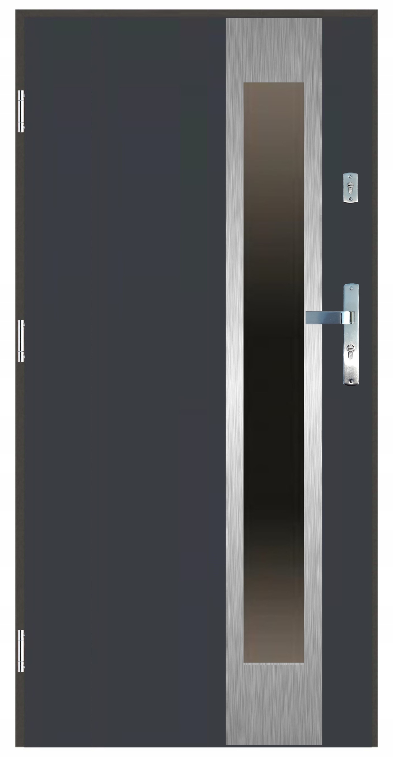 Drzwi wejściowe zewnętrzne 55 mm LI-03 INOX 90L