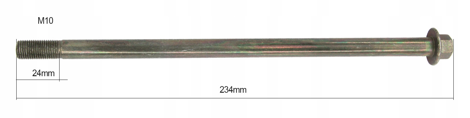 OŚ OŚKA 234 mm M10 Producent inny