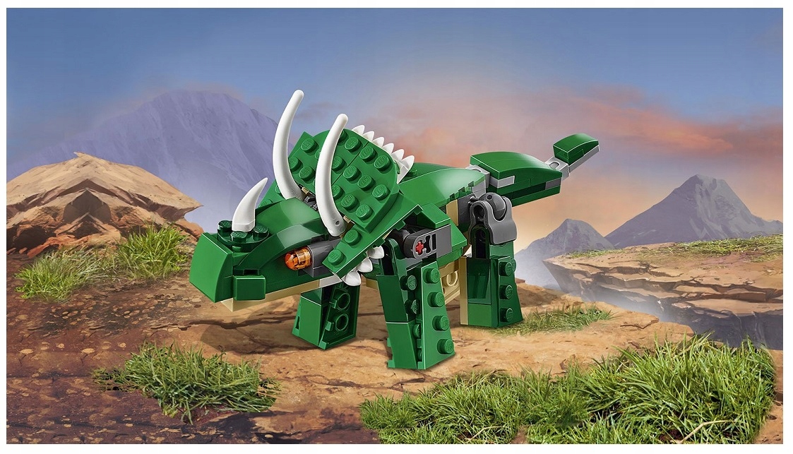 LEGO CREATOR 31058 Dinozaury 3w1 Triceratops Pterodaktyl Tyranozaur - T-Rex Marka LEGO
