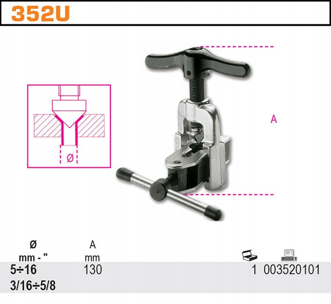 PRASKA DO ROZTŁACZANIA RUR MIEDZIANYCH BETA 352U Marka Beta