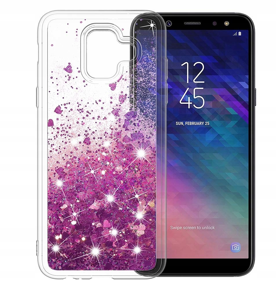 

Etui Brokat Do Samsung A6 Liquid Case+szkło