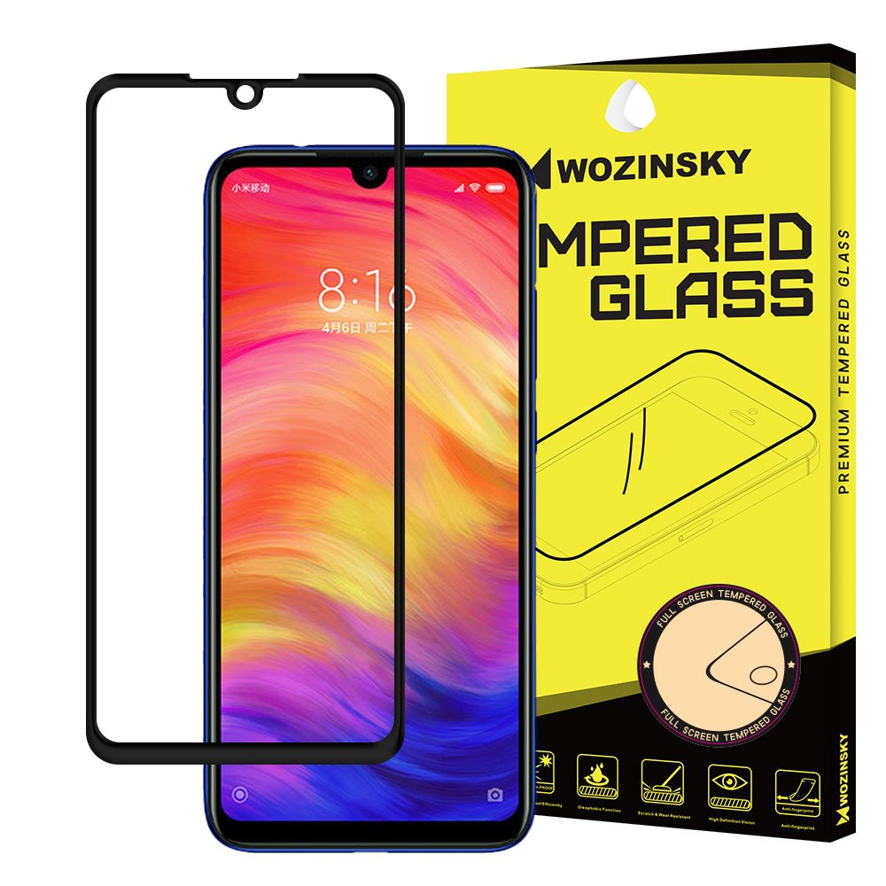 SZKŁO 5D CAŁY EKRAN FULL GLUE XIAOMI REDMI NOTE 7