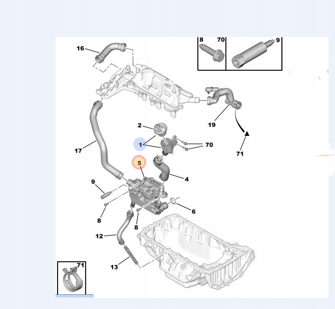 SEPARATOR ODMA OLEJU LAND ROVER FREELANDER 2 2 TD4 Car type Passenger cars