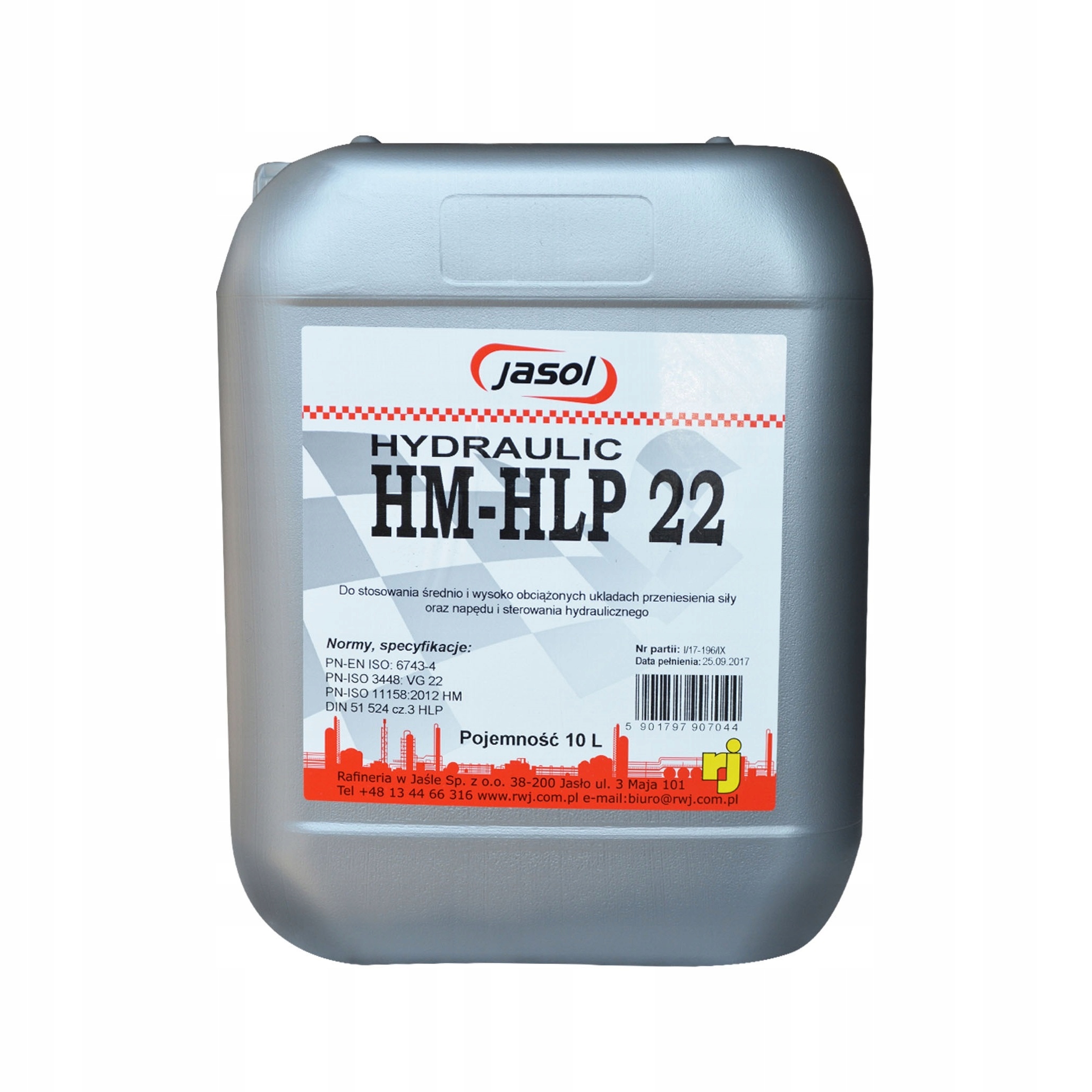 

Olej Hydrauliczny Jasol Hm/hlp 22 - - 10 litrów