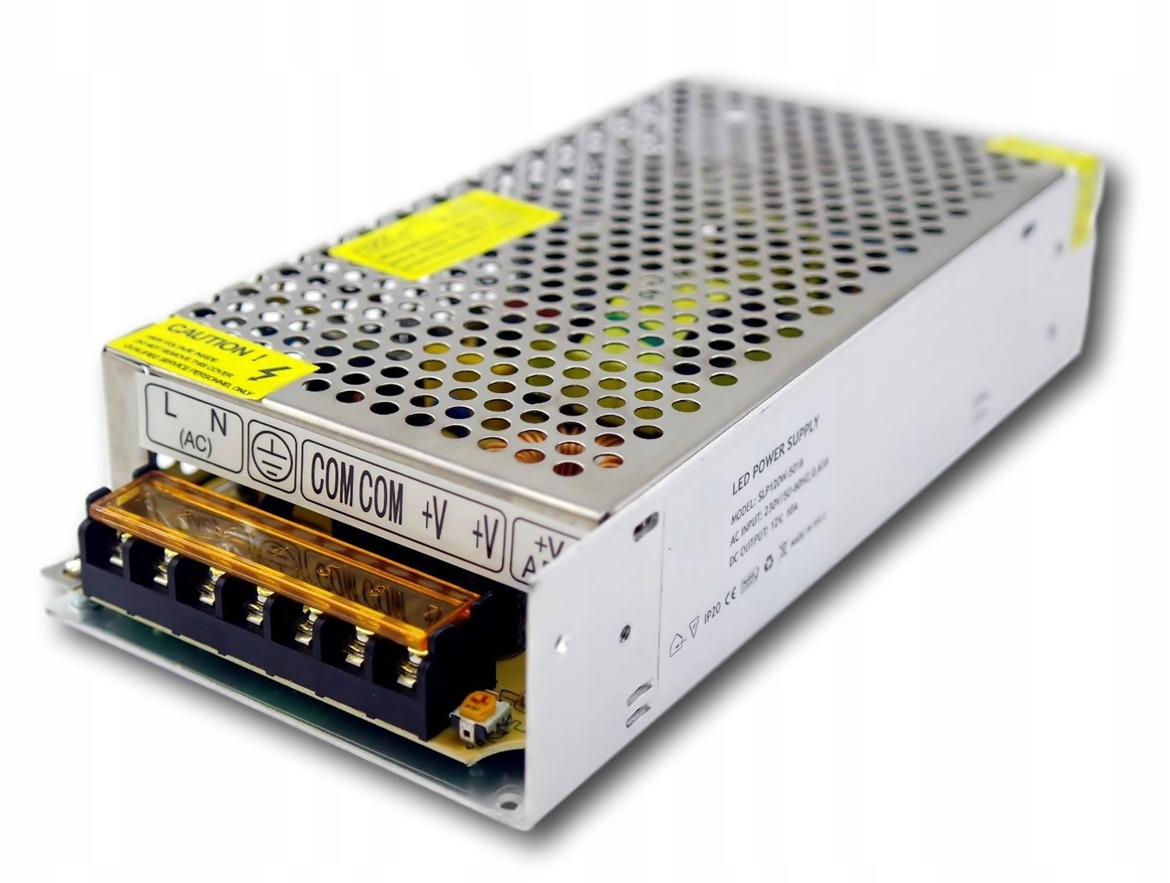 ZASILACZ 12V 100W 8,5A DO LED CCTV MODUŁOWY MONTAŻOWY SIATKOWY PRZEMYSŁOWY