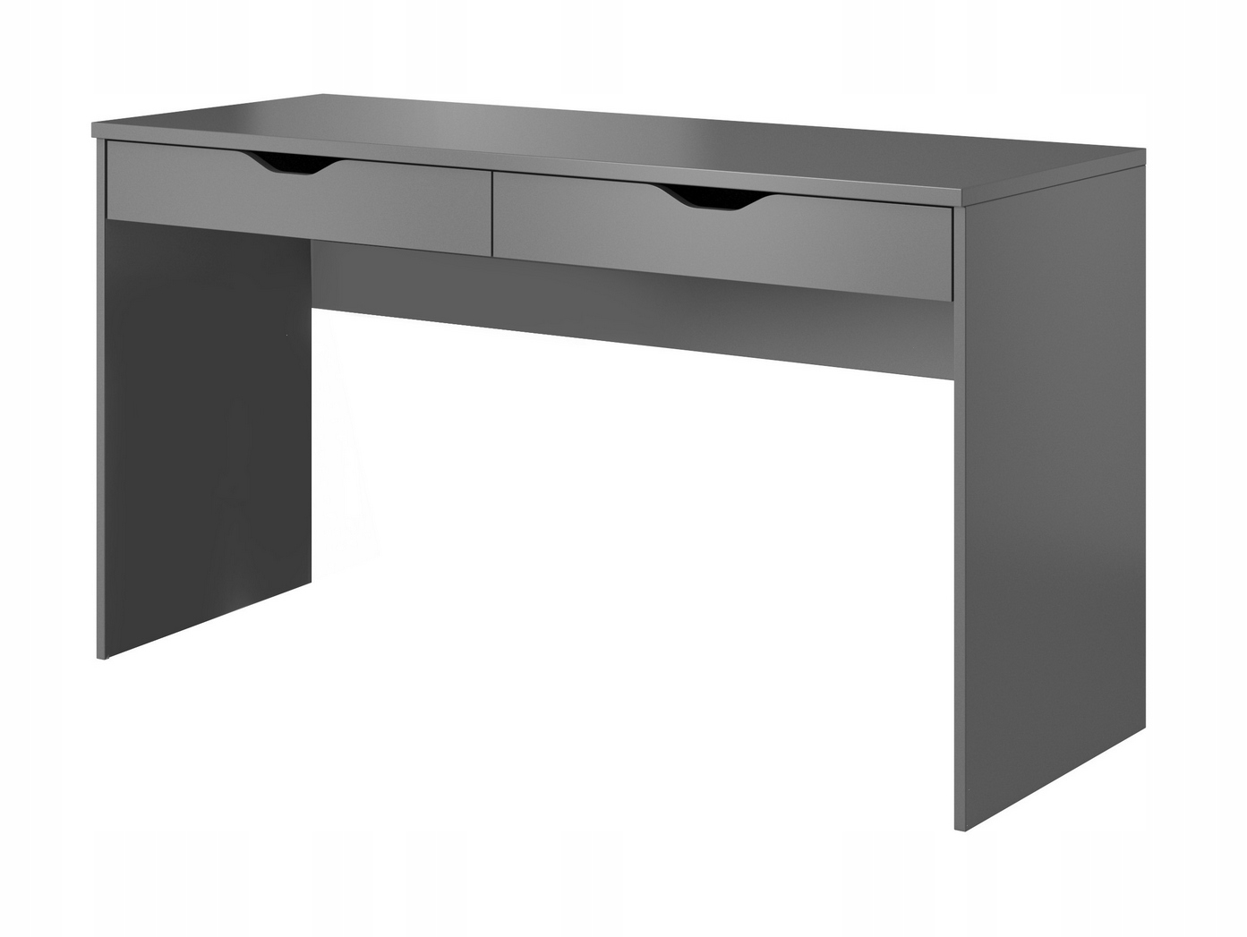 

Biurko nowoczesne 138cm szare grafit 2 szuflady