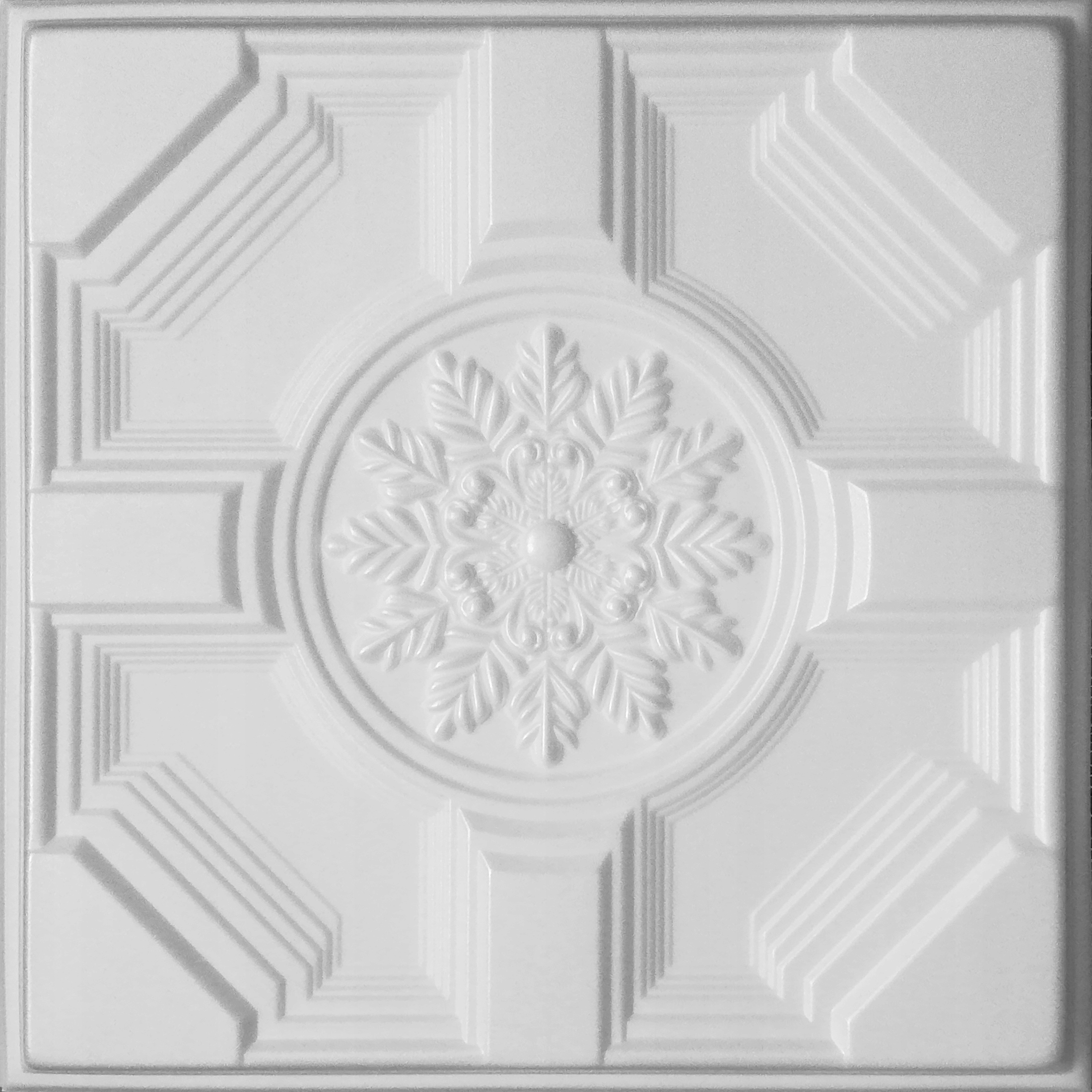 Panele Dekoracyjne Kasetony Białe 3D - D46 1m2 Grubość 4 mm