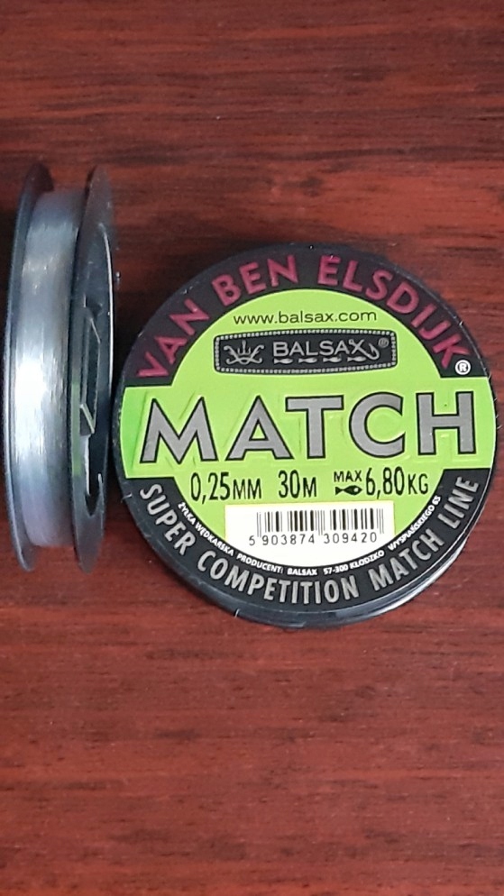 

Balsax Żyłka przyponowa Match 0,25/30m