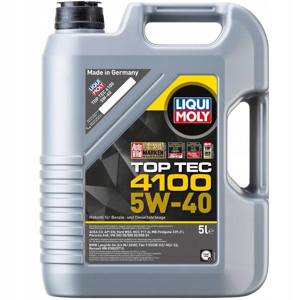 LIQUI MOLY TOP TEC 4100 5W40 5L - PROSTO Z NIEMIEC