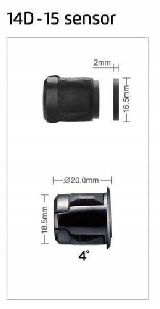 CZUJNIKI STEELMATE TYŁ BUZZER Sygnalizacja przeszkód dźwiękowa