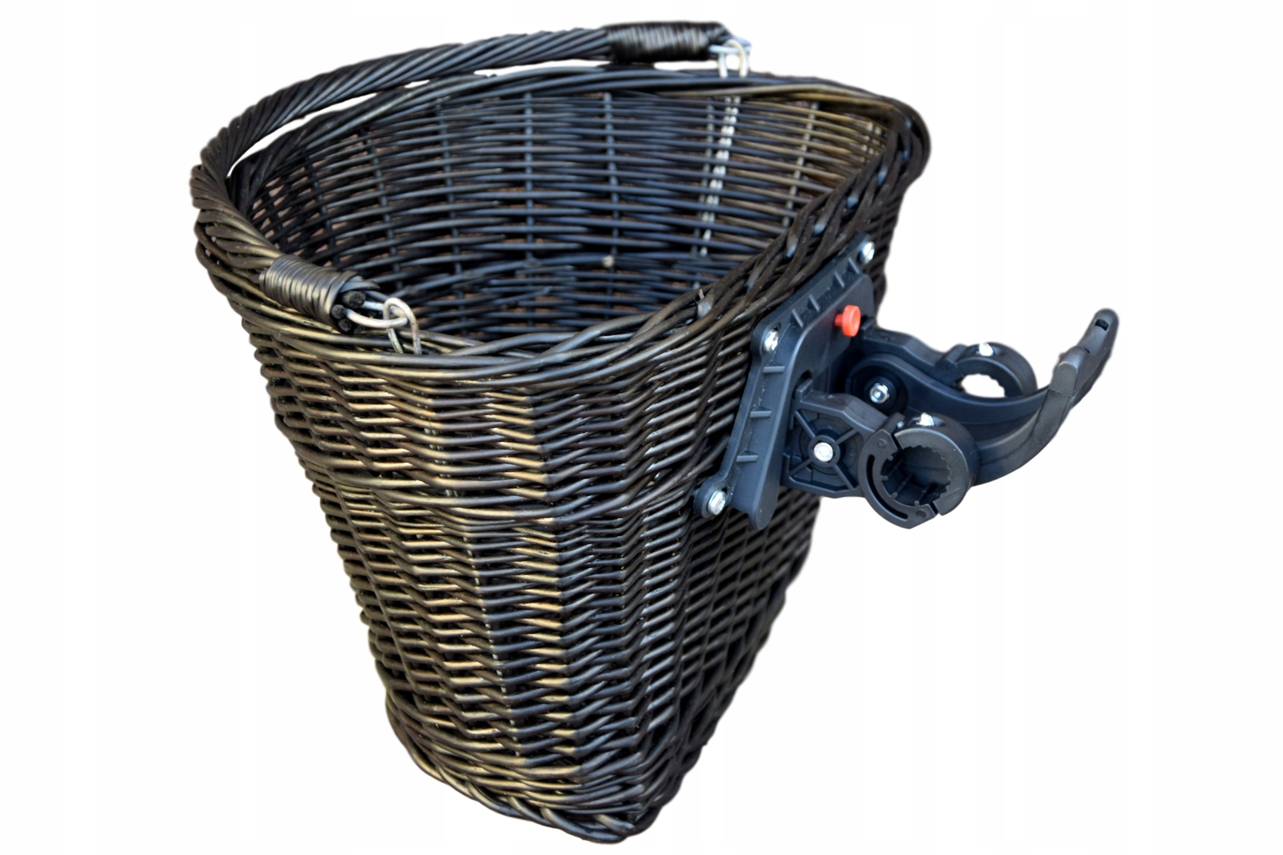 

Koszyk wikliny na Rowerowy clips rower Kosz Wenge