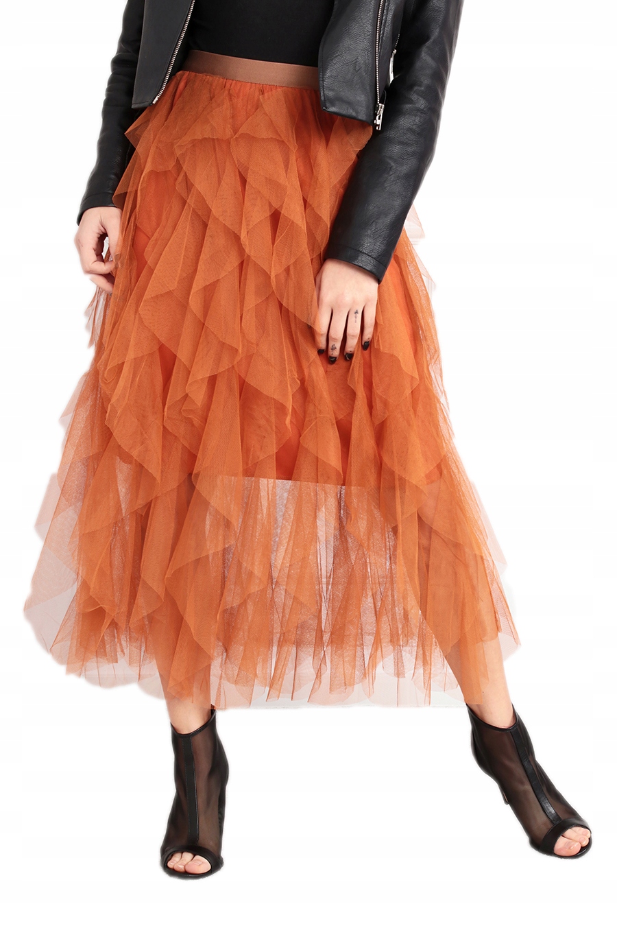 

Spódnica Maxi Tiul Falbany Na Gumce Kolory 1928