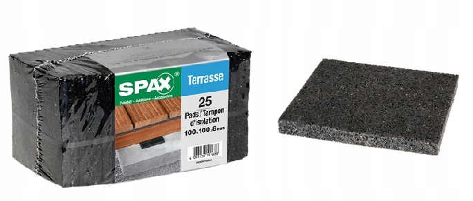 SPAX PODKŁADKI 8mm POD LEGAR BALKON TARAS 25SZT